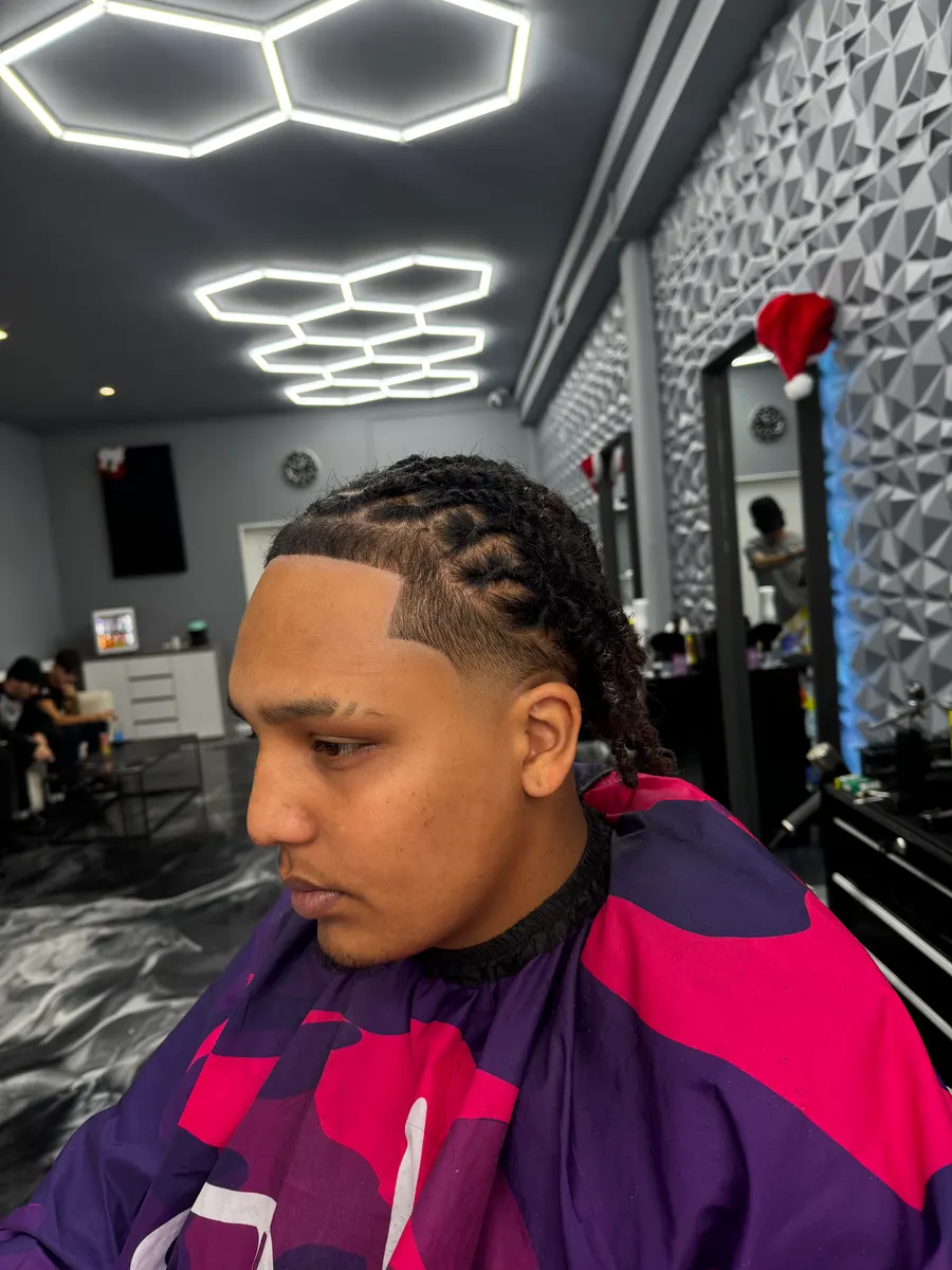 Réalisation FLP Barber — tresses et dégradé